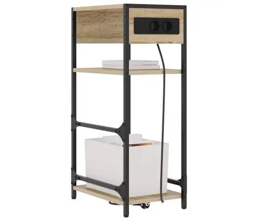 Nakts Skapītis Sonomas Ozola 40 X 27 X 76 Cm Inženierijas Koks Vidaxl