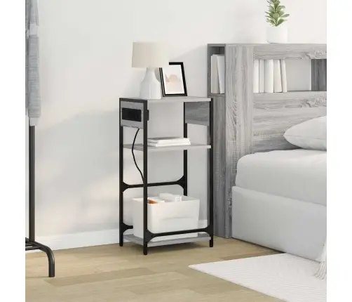 Nakts Skapītis Pelēka Sonomas Ozola 40 X 27 X 76 Cm Vidaxl