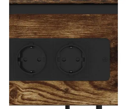 Nakts Skapītis Dūmakaina Ozolkoka 28.1 X 40.9 X 75 Cm Vidaxl