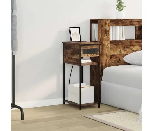 Nakts Skapītis Dūmakaina Ozolkoka 28.1 X 40.9 X 75 Cm Vidaxl