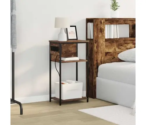 Nakts Skapītis Dūmakaina Ozolkoka 28.1 X 40.9 X 75 Cm Vidaxl