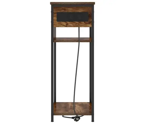 Nakts Skapītis Dūmakaina Ozolkoka 28.1 X 40.9 X 75 Cm Vidaxl