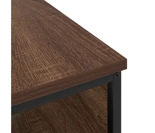 Nakts Skapītis Brūna Ozolkoka 41 X 28 X 76 Cm Inženierijas Koks Vidaxl