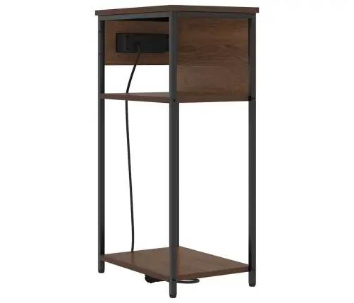 Nakts Skapītis Brūna Ozolkoka 41 X 28 X 76 Cm Inženierijas Koks Vidaxl