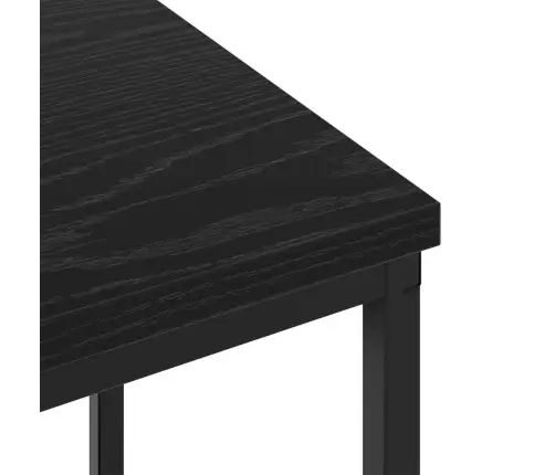 Nakts Skapītis Melns Ozols 38 X 30 X 48 Cm Inženierijas Koks Vidaxl