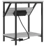 Gultas Skapji 2 Pcs Pelēka Sonomas Ozola 38 X 30 X 48 Cm Vidaxl