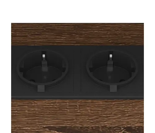 Nakts Skapītis Brūna Ozolkoka 38 X 30 X 48 Cm Inženierijas Koks Vidaxl