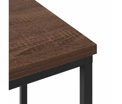 Nakts Skapītis Brūna Ozolkoka 38 X 30 X 48 Cm Inženierijas Koks Vidaxl