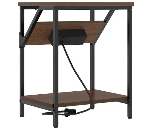 Gultas Skapji 2 Pcs Brūna Ozolkoka 38 X 30 X 48 Cm Vidaxl