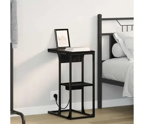 Naktinis Staliukas Juoda Ąžuolo 41.5 X 26 X 60.5 Cm