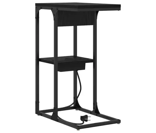 Naktinis Staliukas Juoda Ąžuolo 41.5 X 26 X 60.5 Cm