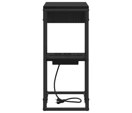 Naktinis Staliukas Juoda Ąžuolo 41.5 X 26 X 60.5 Cm