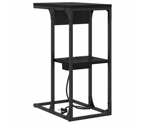 Naktinis Staliukas Juoda Ąžuolo 41.5 X 26 X 60.5 Cm