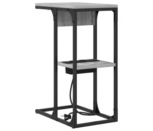 Naktsgaldiņš Pelēks Sonoma 41.5 X 26 X 60.5 Cm Vidaxl