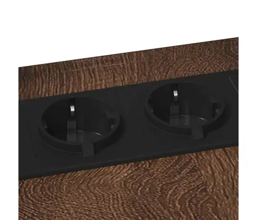 Naktsgaldiņš Brūns Ozols 41.5 X 26 X 60.5 Cm Inženierijas Koks Vidaxl