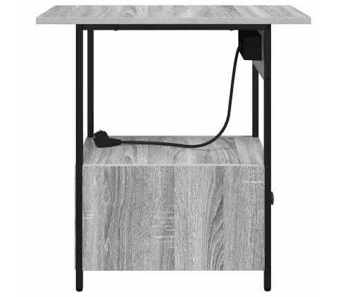 Šalia Lovos Spintelė Su Stalčių Pilkas Sonoma 60 X 30 X 61 Cm