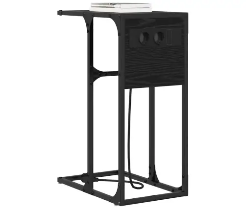 Šalia Lovos Spintelė Juodas Ąžuolas 41,5 X 26 X 60,5 Cm