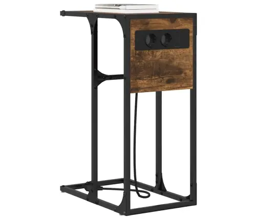 Nakts Skapītis Dūmaka Ozols 41,5 X 26 X 60,5 Cm Vidaxl