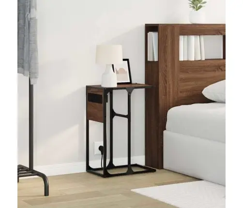 Šalia Lovos Spintelė Rudas Ąžuolas 41,5 X 26 X 60,5 Cm