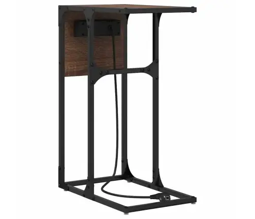 Šalia Lovos Spintelė Rudas Ąžuolas 41,5 X 26 X 60,5 Cm