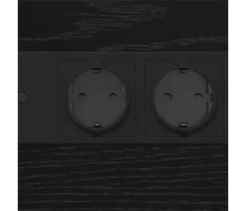 Šalia Lovos Spintelė Juoda Ąžuolo 41.5 X 26 X 60.5 Cm