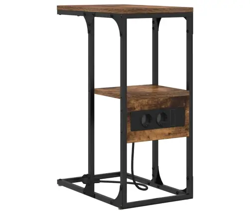 Šalia Lovos Spintelė Dūminio Ąžuolo 41.5 X 26 X 60.5 Cm