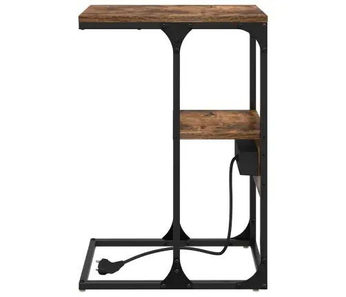 Šalia Lovos Spintelė Dūminio Ąžuolo 41.5 X 26 X 60.5 Cm