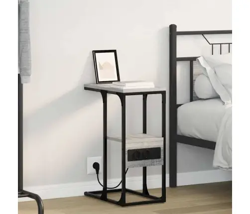 Naktsgaldiņš Pelēka Sonomas Ozola 41.5 X 26 X 60.5 Cm Vidaxl