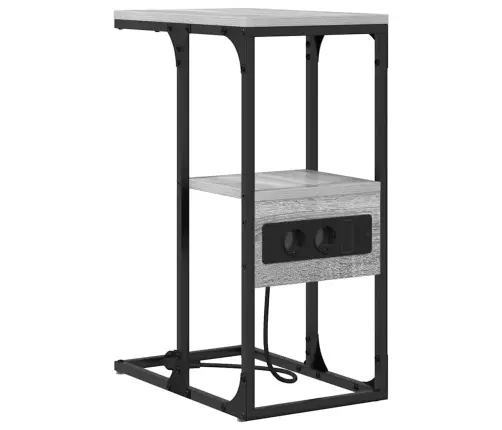 Naktsgaldiņš Pelēka Sonomas Ozola 41.5 X 26 X 60.5 Cm Vidaxl