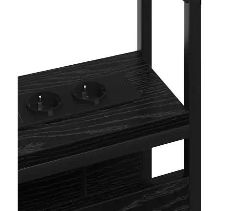 Saugojimo Galvos Atlošas Juoda Ąžuolo 75 Cm Apdirbta Mediena