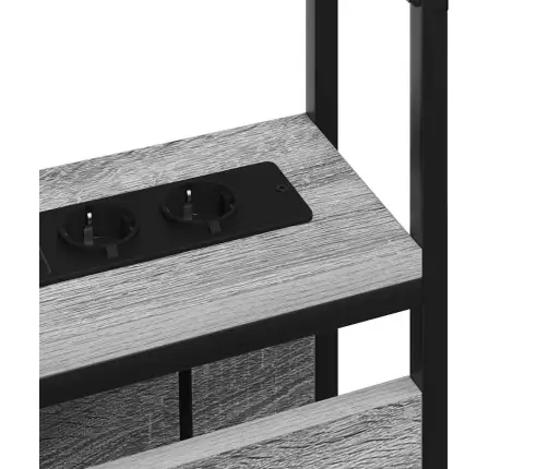 Saugojimo Galvos Atlošas Su Lentyna Pilka Sonoma Ąžuolo 75 Cm