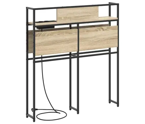 Hoiustamispeatoe Riiuliga Peaga Sonoma Tamm 80 Cm Tehispuit