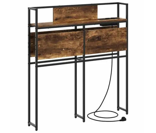 Uzglabāšanas Galvas Balsts Dūmakaina Ozolkoka 80 Cm Vidaxl