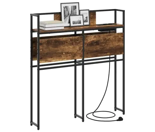 Uzglabāšanas Galvas Balsts Dūmakaina Ozolkoka 80 Cm Vidaxl