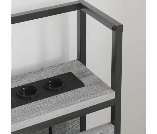 Saugojimo Galvos Atlošas Su Lentyna Pilka Sonoma Ąžuolo 90 Cm