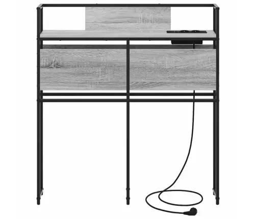 Saugojimo Galvos Atlošas Su Lentyna Pilka Sonoma Ąžuolo 90 Cm