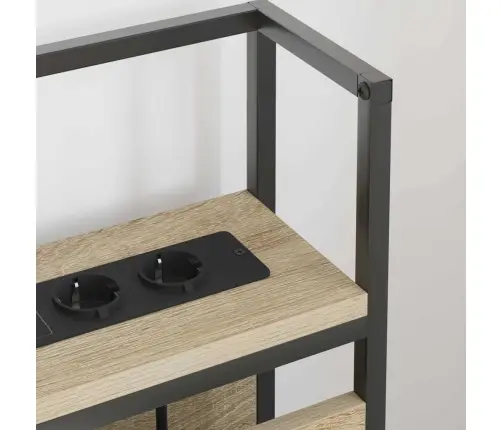 Hoiustamispeatoe Riiuliga Peaga Sonoma Tamm 120 Cm Tehispuit