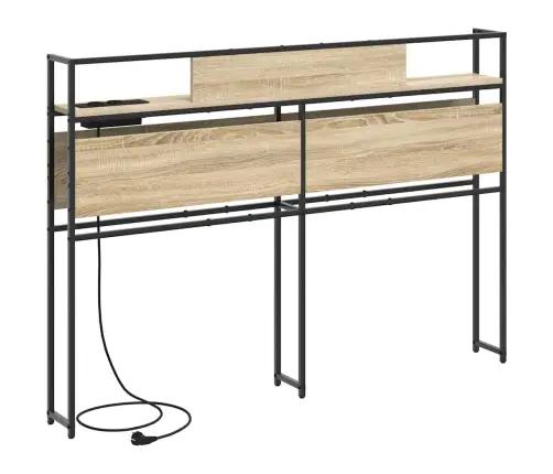 Hoiustamispeatoe Riiuliga Peaga Sonoma Tamm 120 Cm Tehispuit