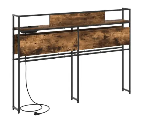 Uzglabāšanas Galvas Balsts Dūmakaina Ozolkoka 135 Cm Vidaxl