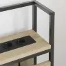 Uzglabāšanas Galvas Balsts Ar Galvas Klāju Ar Uzglabāšanu Sonomas Ozola 140 Cm Vidaxl