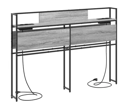 Saugojimo Galvos Atlošas Su Lentyna Pilka Sonoma Ąžuolo 140 Cm