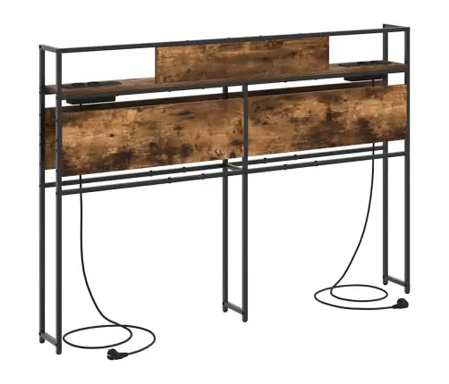 Uzglabāšanas Galvas Balsts Dūmakaina Ozolkoka 150 Cm Vidaxl