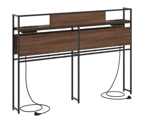 Uzglabāšanas Galvas Balsts Brūna Ozolkoka 150 Cm Vidaxl