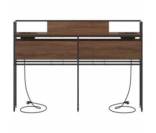 Uzglabāšanas Galvas Balsts Brūna Ozolkoka 150 Cm Vidaxl