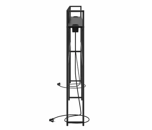 Uzglabāšanas Galvas Balsts Melns Ozols 180 Cm Inženierijas Koks Vidaxl