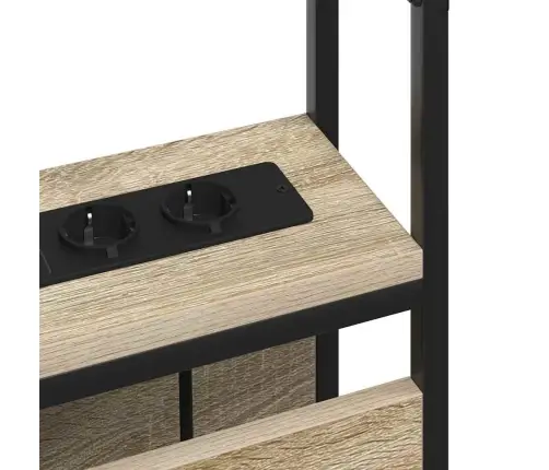 Hoiustamispeatoe Riiuliga Peaga Sonoma Tamm 180 Cm Tehispuit