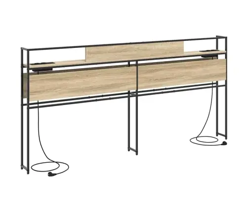 Hoiustamispeatoe Riiuliga Peaga Sonoma Tamm 180 Cm Tehispuit