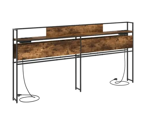 Uzglabāšanas Galvas Balsts Dūmakaina Ozolkoka 180 Cm Vidaxl