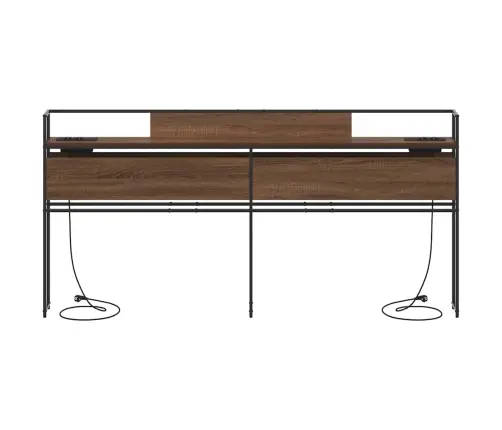 Saugojimo Galvos Atlošas Ruda Ąžuolo 200 Cm Apdirbta Mediena