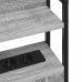 Peats Led -Ribatuledega Riiuliga Hall Sonoma 75 Cm Tehispuit